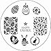 Born Pretty Nail Art Stamping Template Image Plate Easter Bunny Egg BP60 …