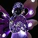 Exhart Garden Solar Lights, Decorative Angel Garden Stake, 12 LEDs, Cute Yard and Pathway Decor, Purple, 4 x 34 Inch