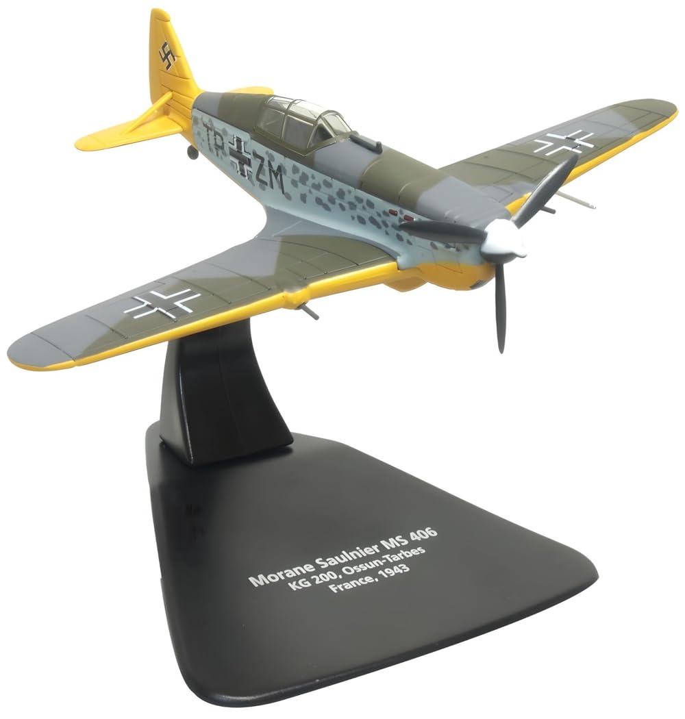 Oxford Diecast 1:72 Morane Saulnier 406 KG200 OssunTarbes France 1943 Collectable model AC116