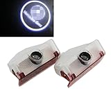 NSLUMO 2Pcs Car LED Door Lamp Logo Projector 3D Welcome Ghost Shadow Laser light For Mercedes Benz GLK 300 350 X204 Door Step Courtesy Welcome Light (Benz GLK)