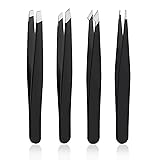 4 PCS Stainless Steel Tweezers Set – Precision