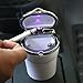 KDL Cigarette Ashtray Portable Stainless Holder Cup Car Travel LED Blue Light£¨White £