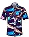 APTRO Men's Hawaiian Shirt Short Sleeve Beach Aloha Party Shirt