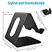 barsone Cell Phone Stand, Aluminium Phone Holder Mount Stand for Phones and Tablets 10 inches (Updated Black)