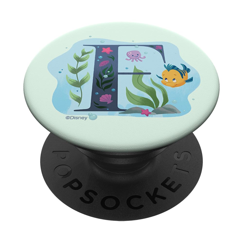 Disney Alphabet Monogram Letter F for Flounder PopSockets Swappable PopGrip