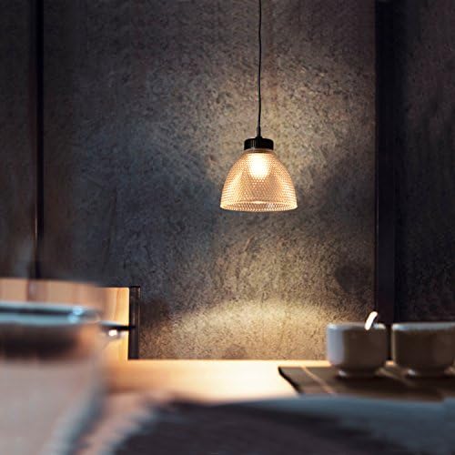 Mini Pendant Light, LED Pendant Lamp, 5W Warm White Dimmable, No Bulb Needed, 39 Inch Length Adjustable Cord, 2700K