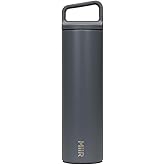 MiiR Wide Mouth Water Bottle - 20oz Insulated Water Bottle in Stainless Steel with Double Wall Vacuum Insulation, Leakproof Design, Keeps Drinks Hot or Cold