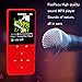 Music Player, FecPecu 8GB MP3 Player Updated Version 80 Hours Playback Hi-Fi Sound, Portable Audio Player Expandable Up to 64GB (Red)