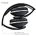 Bluetooth Headset Wireless Foldable Hi-fi Stereo Over-ear Headphone Sports Earbuds Earphone with Microphone Adjustable Headband for Smart Phones Tablets ï¼ˆBlackï¼‰