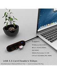 BYEASY   Adaptador USB C con USB 4 K C a HDMI, USB C PD 3.0, TF Micro SD Card Reader, 1 puerto USB 3.0, 2 puertos USB 2.0, Thunderbolt 3 hub para MacBook Pro Air, Nintendo, Xps