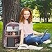 Clear Backpack Transparent Casual Daypack Travel Lightweight Bookbag See-Through Rucksack for Men/Women(Rose Gold)