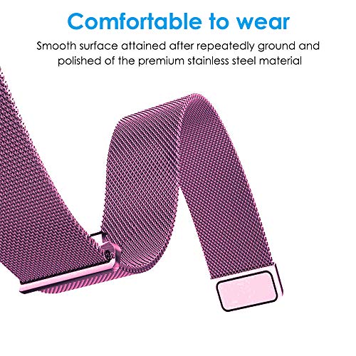 CAVN Metal Bands Compatible for Fitbit Inspire/Inspire HR Bands for Women Men Small Large, Replacement Stainless Steel Wrist Strap Accessory - Thumbnail 6