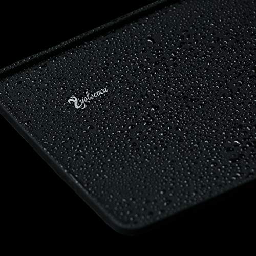 Yolococa Tassenmatte für Kaffee, Espresso, Kaffee, Zubehör, Silikonmatte, Puderpresse, 5 x 12 Zoll, Schwarz – Bild 8