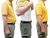 Evelots Men's Slimming Body Shaper Compression Undershirt Elastic Slim Fast