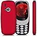 kwmobile Stylish Hard Cover for Nokia 3310 (2017) Metallic Dark red