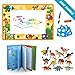 Aqua Magic Doodle Mat Water Doodle Drawing Mat Dinosaur Toy Set - Bundle Includes Painting Coloring Mat, Dinosaur Coloring Book, 12 Dinosaurs Toys - For Boys Girls Age 3 -12 Years old to etch a sketch