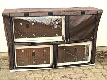 nanook Schutzhülle Hasenstall Kaninchenstall für Serie Moritz XL, wetterfest, 130 x 80 x 44 cm