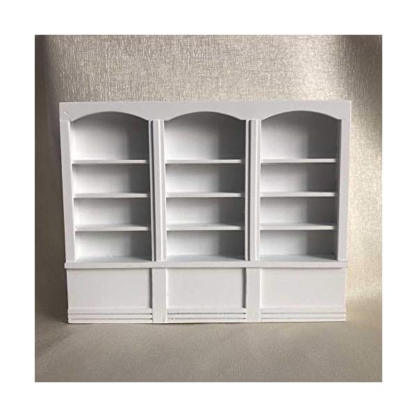 1:12 Puppenhaus Miniatur Zubehör Holz Bücherregal Vitrine Dreibettzimmer Bücherregal Möbel Spielzeug Dekoration für… – Bild 4