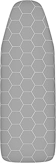 arteneur® Premium Bügelbrettbezug 120x40 für Dampfbügelstation & Dampfbügeleisen Made in Germany - Bügeltischbezug Grau Thermo Reflect Alu Beschichtet, Dampfdurchlässig & Hitzereflektierend