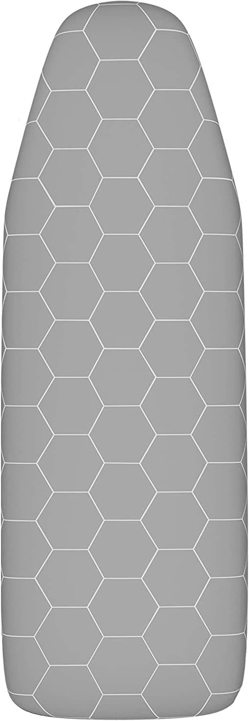 arteneur® Premium Bügelbrettbezug 120x40 für Dampfbügelstation & Dampfbügeleisen Made in Germany - Bügeltischbezug Grau Thermo Reflect Alu Beschichtet, Dampfdurchlässig & Hitzereflektierend
