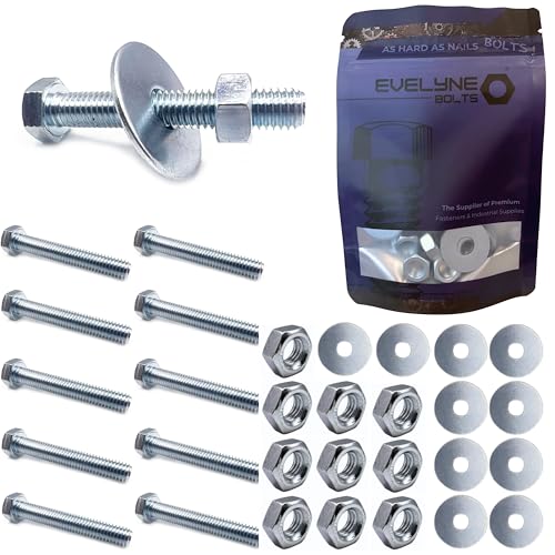M8 Nut, Bolt & Repair Washer Set. 10 pack – M8x50 Bolts, M8 Nuts & M8x30 Repair Washers