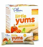 Plum Organics Little Teethers, Organic Baby Teething Wafers, Banana with Pumpkin, 3 Oz, 6 Count