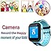 Kids Waterproof Smart Watch Phone – GPS Tracker Smartwatch for Boys Girls Digital Watch with SOS Call Voice Chat Camera Game Flashlight Alarm Clock Children Sports Wrist Watch Birthday