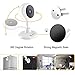 MiSafes 1280x720p HD C303-1 Mini Wireless Surveillance Camera with Microphone Speaker with 2 Way Talk & Remote Monitoring System for iOS & Andriod App, White