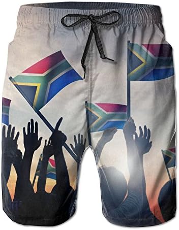 Ableelba Men's South-African Fashion Beach Pant Tide Stamp Shorts