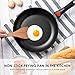 Nonstick Frying Pan 11 Inch Stir Fry Pan Suitable for Induction Cooker Hard-anodized Nonstick Omelette Pan with a Soft Removable Handle, Scratch-resistant Surface PFOA Free, Black