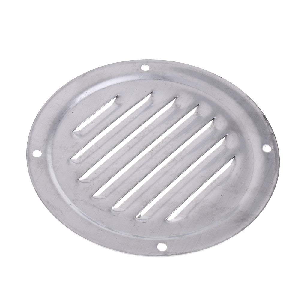 shangmu 2 Pieces Stainless Steel Round Louvered Vent Marine Boat Vent