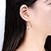 Elegant Lovely 925 Sterling Silver Angel Wing Dangle Drop Hook Earring with White AAAAA Cubic Zirconia Allergy Free Wedding Engagement Party Jewellery