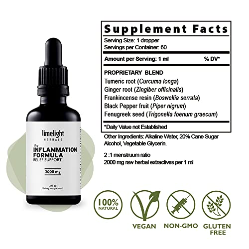 Limelight Herbals The Inflammation Formula Joint and Healthy Inflammation Support Extra