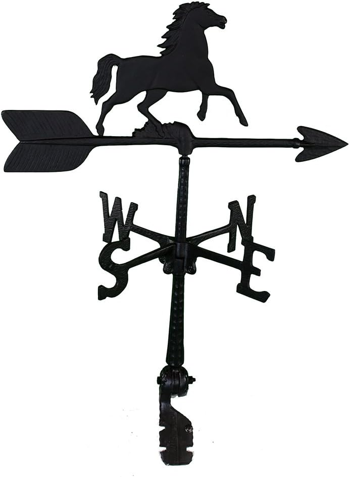 Weathervanes - Montague Metal Products 24-Inch Weathervane with Horse Ornament