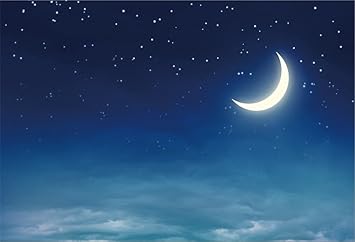 Lfeey 10x8ft Moon And Stars Backdrop Beautiful Sky Amazon In Electronics lfeey 10x8ft moon and stars backdrop