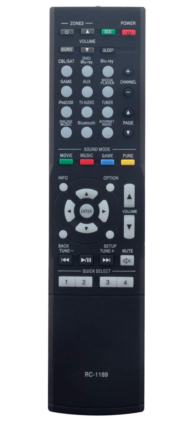 ALLIMITY RC-1189 Remote Control Replace for Denon AV Receiver AVR-X1100W AVR-X1200W AVR-X1300W
