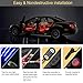 One-Line Interior Car Lights, Govee RGB Multicolor Music Car LED Strip Light, Waterproof Underdash Lighting Kits with Sound Active Function and Simple Control, 4pcs 48 LED, 12V Car Charger Included
