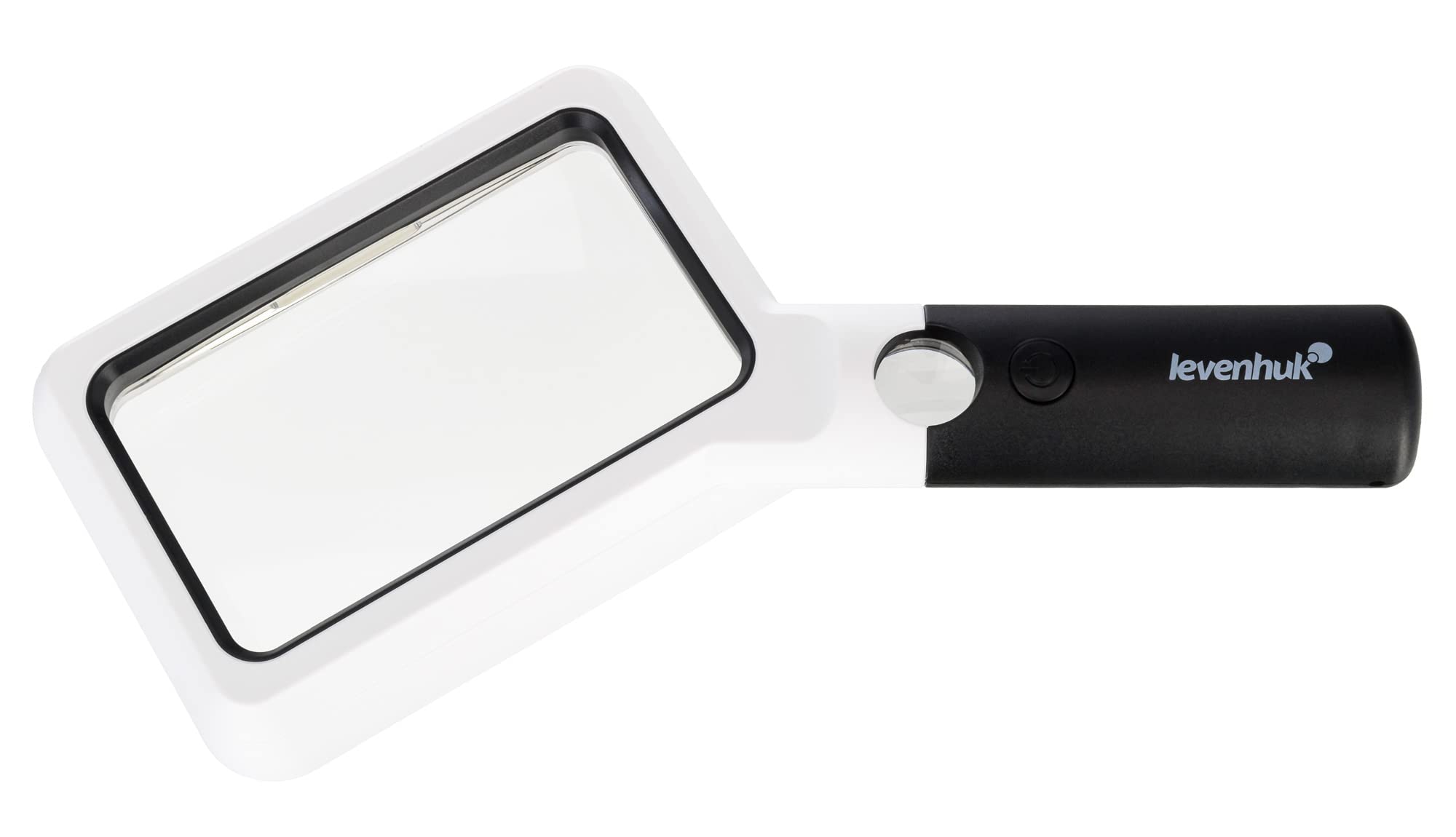 Levenhuk Zeno Read ZR18 Lightweight Handheld LED Magnifier with Light and 2x / 20x Magnification for Close Work with Small Texts, Documents, Images and Photos