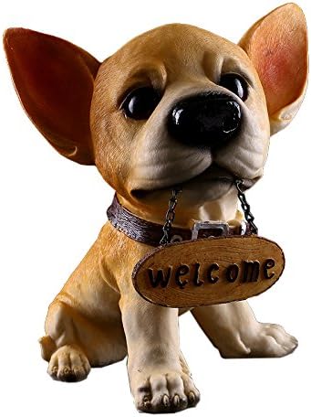 Amazon Stardust かわいい犬がお出迎え 犬 置物 Welcome ウェルカム犬 玄関 インテリア アニマル グッズ フィギュア コレクション Aタイプ Sd Welbigdog A ガーデンオーナメント 置物