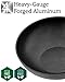 SAFLON Titanium Nonstick 11 Inch Wok and Stir Fry Pan with Glass Lid Forged Aluminum with PFOA Free Scratch Resistant (Gray)