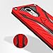 Zizo Static Series Compatible with LG Aristo Case Military Grade Drop Tested with Built in Kickstand LG Fortune Case RED Black