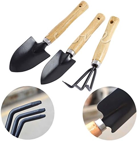 3Pcs Piece Garden Tools Set - Gardening Tools with Garden Gloves and Garden Tote - Gardening Gifts Tool Set with Garden Trowel Pruners and More - Vegetable Herb Garden Hand Tools with Storage Tote