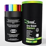 Dry Erase Markers Whiteboard Erasable Marker Pens Set - FINE Tip - Eco Bulk Pen Pack with 13 Vivid, Fresh Colors - You Get FREE Gift (Ebook)- For White Board Calendar Kids Teachers and Office Supplies
