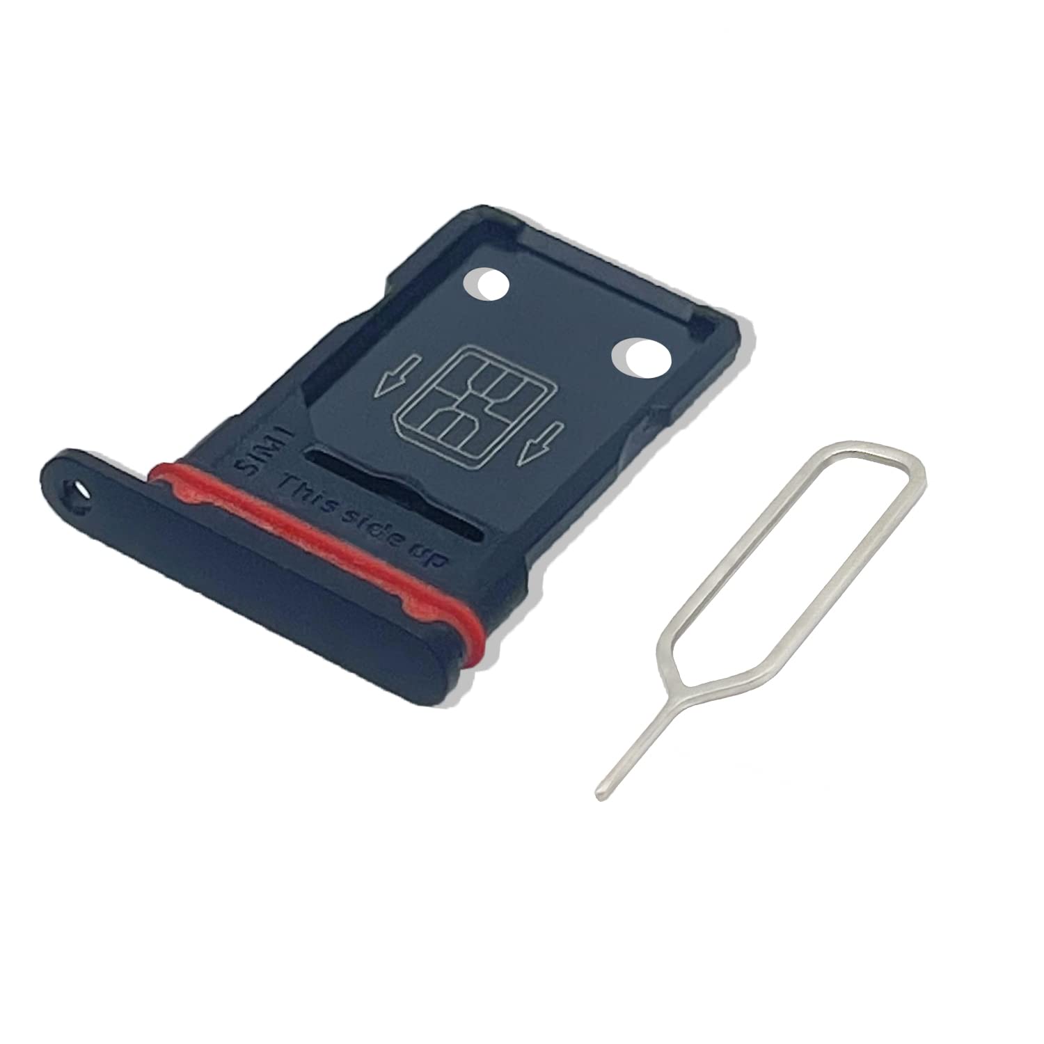 Eonpam Original DUAL SIM Card Slot Tray Holder Replacement for (Oneplus 8 Pro) Incl SIM Pin (Black)