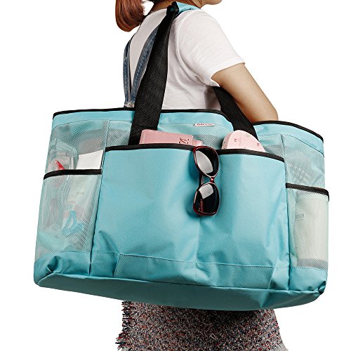 beach tote with pockets