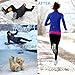 Yoklili Walk Traction Ice Cleats Grips for Snow & Ice, Anti Slip 10 Manganese Steel Spikes, Durable Silicone Crampons, Attaches Over Shoes/Boots for Walking, Jogging, Hiking, Mountaineering in Winter