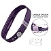 LEEFOX Band for Fitbit Flex 2, Adjustable Fit Bit Flex 2 Accessory Silicon Replacement Wristband w/Fastener Clasp Fitness Strap for Original Flex 2, Purple, Small(Psalm 23-3)