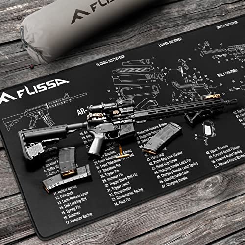 FLISSA Gun Cleaning Mat, Non-Slip Double Thickness Gun Mat, 12\