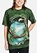 The Mountain Moon Tree Adult T-Shirt, Green, Large