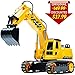DOUBLE  E Remote Control Excavator Full Functional Construction Tractor, Rechargeable RC Truck Excavator with 2.4Ghz Transmitter
